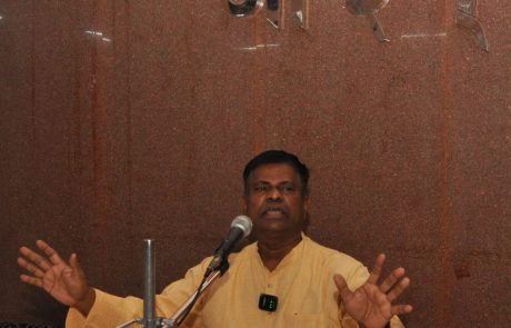 A Vedic scholar speaking not just to ears, but to hearts