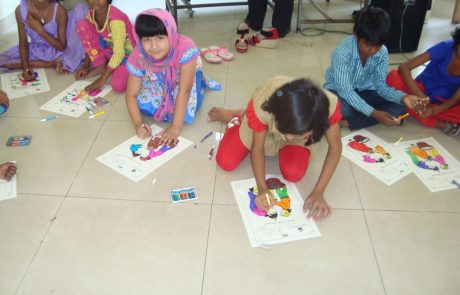 The colorful world of little artists.